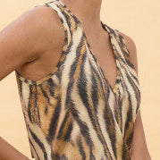 VESTIDO DE TIRANTES ESTAMPADO ZEBRA