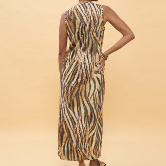 VESTIDO DE TIRANTES ESTAMPADO ZEBRA